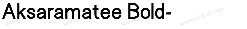 Aksaramatee Bold字体转换